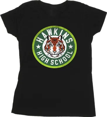 Produktbild von Netflix - "Stranger Things Hawkins" T-Shirt für Damen BI40210 (M) (Schwarz)