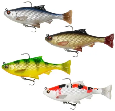 Produktbild von Savage Gear 3D Pulse Tail Roach - 2 Gummifische, Farbe:Firetiger, Länge / Gewicht:10cm / 17.5g