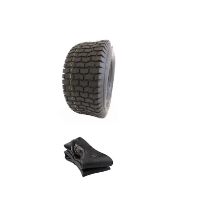 Produktbild von 1x Schlauch + 1x 11x4.00-4 S2101 Rasenreifen mit Schlauch Reifen für Rasentraktor Aufsitzmäher Rasenmäher Rasenmäherreifen