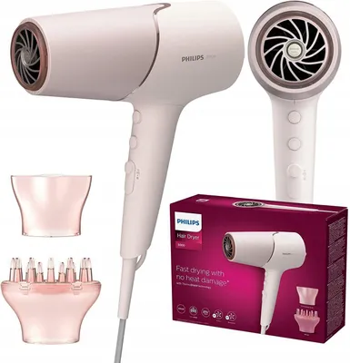 Zdjęcie produktu dla Suszarka do włosów Philips 2300 W, technologia Thermoshield, jonizacja, 6 ustawień temperatury / 6 stopni mocy
