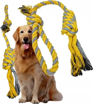 Produktbild von Hundespielzeug - Starkes Zugseil für intensives Spiel - Zahnpflege - Große Hunde - Natürliche Baumwolle