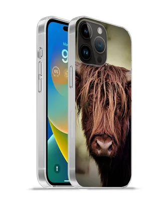 Produktbild von MuchoWow® Handyhülle Schutzhülle Hülle für Apple iPhone 14 Pro Max Schottischer Hochländer - Licht - Porträt - Natur Silikon Softcase Handy Hülle - Hardcover