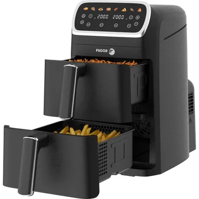 Image de Friteuse sans huile 2x4l 2600w noir - Fagor - FG7503 -