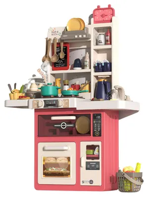 Produktbild von Coemo Kinderküche Jenny Spielküche mit viel Zubehör Farbe Rosa