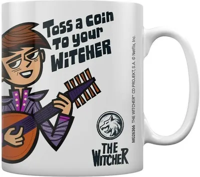 Produktbild von The Witcher - Kaffeebecher "Toss A Coin" PM2141 (Einheitsgröße) (Weiß)