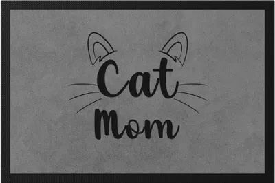 Produktbild von Cat Mom Fußmatte Katzen-Mama Geschenk Katzenliebhaber Katzenbesitzer Katzen Kätzchen