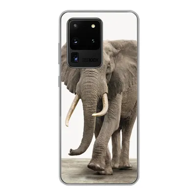 Produktbild von MuchoWow® Handyhülle Schutzhülle Hülle für Samsung Galaxy S20 Ultra Elefant - Kinder - Tiere - Mädchen Silikon Softcase Handy Hülle - Karteninhaber