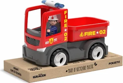 Obrázek produktu pro ECO MultiGO Fire - Valníček s hasičem - auto s Igráčkem