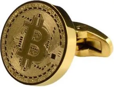Obrázok produktu pre Manžetové gombíky s kryptomenou Bitcoin