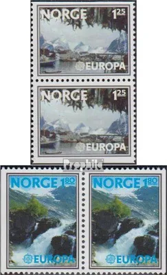 Produktbild von Briefmarken Norwegen 1977 Mi 742Do/Du-743Dl/Dr Paare (kompl.Ausg.) gestempelt Europa