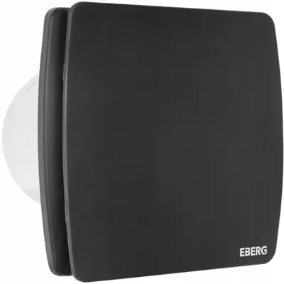 Produktbild von EBERG AXI 100 B Badlüfter 100 mm Rückstauklappe Schwarz