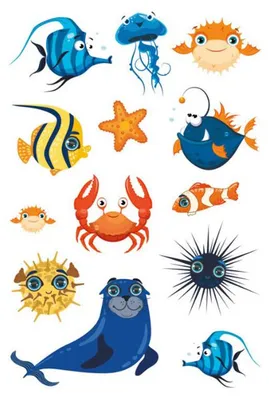 Productafbeelding van HERMA 15734 HERMA Sticker MAGIC "Grappige zeedieren"