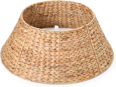 Productafbeelding van Kerstboomkraag van waterhyacint, diameter 61 cm, met uitsparing voor snoeren