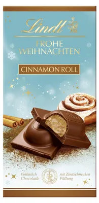 Zdjęcie produktu dla Tabliczka czekolady Lindt, smak cynamonowego rożka, mleczna czekolada, 100g