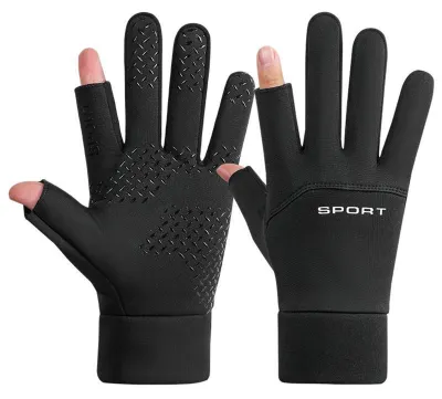Produktbild von Wasserdichte Thermohandschuhe, winddichte Touchscreen-Handschuhe, fleecegefütterte Fahrradhandschuhe mit rutschfestem Griff für Skifahren, Wandern und Autofahren