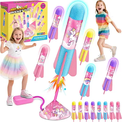 Image de Jouet licorne fusée, multicolore, pour enfants à partir de 3 ans, 1 pièce, idéal pour le jardin