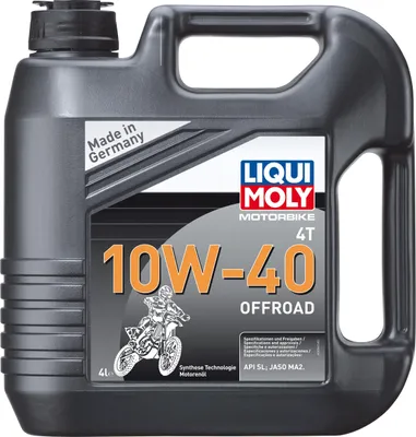 Obrázek produktu pro Liqui Moly Motorbike 4T 10W-40 Offroad 4litrový kanystr API SN PLUS, technologie syntézy JASO MA2