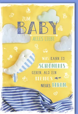 Produktbild von Geburt – Baby – Freudiges Ereignis - Karte mit Umschlag 35