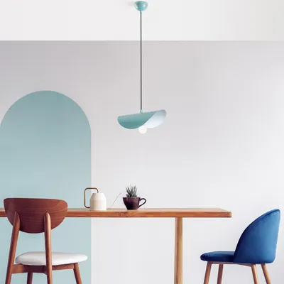 Immagine prodotto di Opviq, Eger - Turchese, lampadario, turchese, corpo in metallo, 30 x 30 x 17 - 106 cm