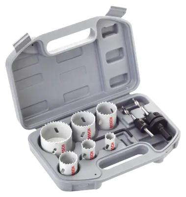 Zdjęcie produktu dla Bosch 9-częściowy zestaw otwornic bimetalowych HSS dla elektryków 20-68 mm - 2608580868