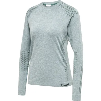 Produktbild von Hummel Hmlci Seamless T-Shirt L/S - black melange, Größe:M