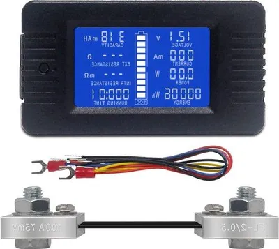Zdjęcie produktu dla Elektroniczny miernik napięcia LCD DC 0–200 V, 100 A