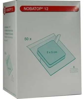 Produktbild von NOBATOP 12 Kompressen 5x5 cm steril