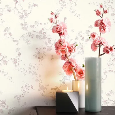 Produktbild von NEWROOM Tapete Alacron Muster Weiß Vliestapete - Floral Blumen Zweige  Germany