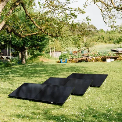 Produktbild von 1350 Watt, Garten, Bifazial Komplettset, Balkonkraftwerk, Hoymiles HiBattery 1920 AC, Hoymiles HMS-1800W