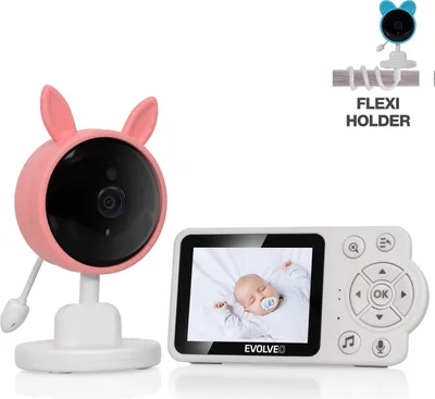 Obrázok produktu pre EVOLVEO Baby Monitor N3, detská video-opatrovateľka, Ružová