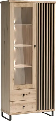 Produktbild von Glasvitrine AIMY – Artisan-Eiche