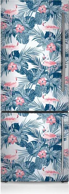Produktbild von Kühlschrankmagne Kühlschrank Magnetfolie Dekoration 60x190 cm - Tropische Vögel.