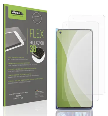 Zdjęcie produktu dla 2 folie ochronne pełną powierzchnię, matowe, do telefonu Oppo Find X2 Neo, folia pancerna, ochrona przed wstrząsami