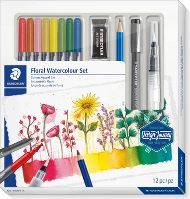 Image de Set aquarelle fleurs