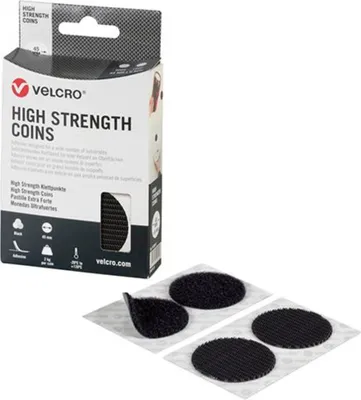 Image de Velcro® Adhésif Ultra-fort Noir Fixation Adhésive Permanente Ultra-forte - Velcro®