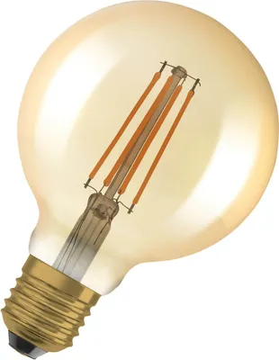 Produktbild von OSRAM Vintage 1906 LED CLASSIC 6.5W 824 Gold E27 Lampe 725lm 2400K warmweiss wie 55W dimmbar 4099854132315