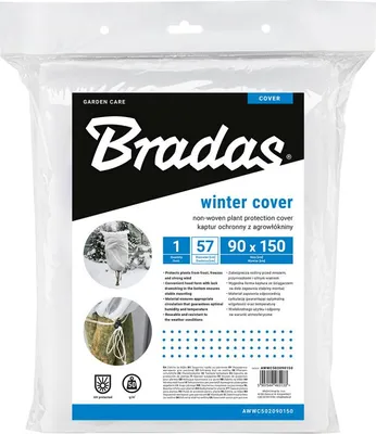 Produktbild von Bradas Winter-Vlieshaube für Pflanzen 570 mm weiß