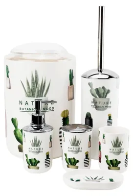Image de Ensemble d'accessoires de salle de bain 6 pièces avec distributeur de savon