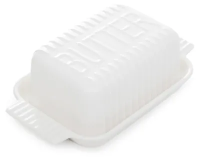 Zdjęcie produktu dla Maselniczka FELIS porcelana biała 22x13x7 cm HOMLA