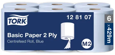 Produktbild von Tork 128107, Blau, 150 m, 18 cm, 19 cm, 5,9 cm, 180 mm