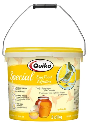 Produktbild von Quiko Special Eifutter: Kraft- und Aufzuchtfutter für Kanarien und Positurkanarien 5kg