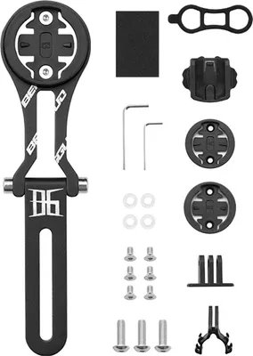 Produktbild von Fahrradcomputerhalterung, winkelverstellbar, leicht, strapazierfähig, Aluminiumlegierung, universell, für Mountainbikes und Rennräder, Lenkercomputerhalter, Fahrradzubehör