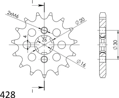 Obrázek produktu pro Supersprox Ritzel 428 - 17Z CST-417:17