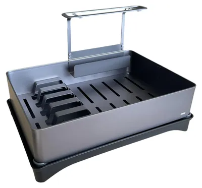 Produktbild von kela Abtropfgestell Abtropfkorb Palito eloxiertes Aluminium grau 12157 42x27,5cm