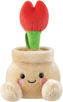 Produktbild von Aurora Kuscheltier - Palm Pals Tulpe im Topf - 13 cm | Kuscheltiere