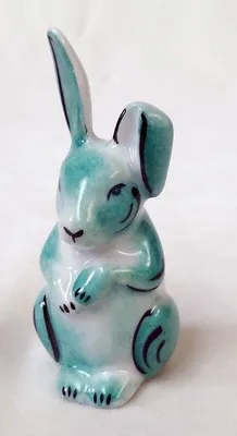 Obrázok produktu pre Zajac modrozelený sediaci, 8 cm, Leander