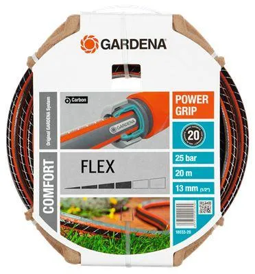 Produktbild von Comfort FLEX Schlauch 13mm (1/2") (schwarz/orange, 20 Meter)