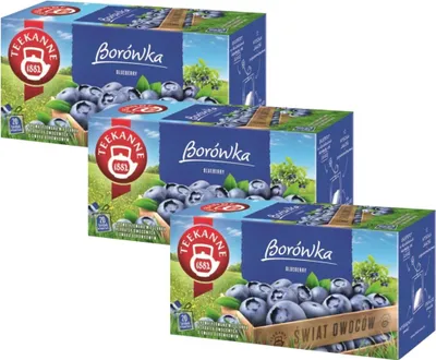 Produktbild von Teekanne Blaubeere Tee 3x 20 Teebeutel - Heidelbeere Früchtetee Ländertee