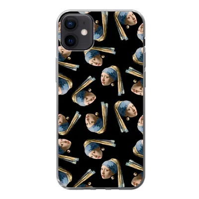 Produktbild von MuchoWow® Handyhülle Schutzhülle Hülle für iPhone 12 mini Das Mädchen mit dem Perlenohrring - Muster - Vermeer Silikon Softcase Handy Hülle - Bild