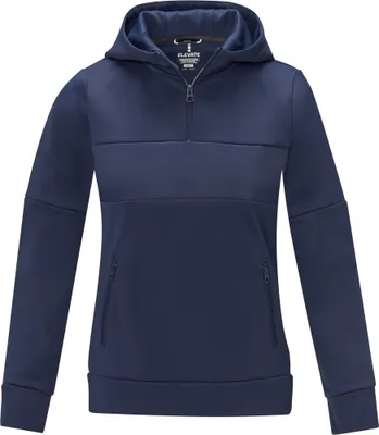 Produktbild von Elevate Life - "Anorak" Sweatshirt mit halbem Reißverschluss für Damen PF4080 (XXL) (Marineblau)